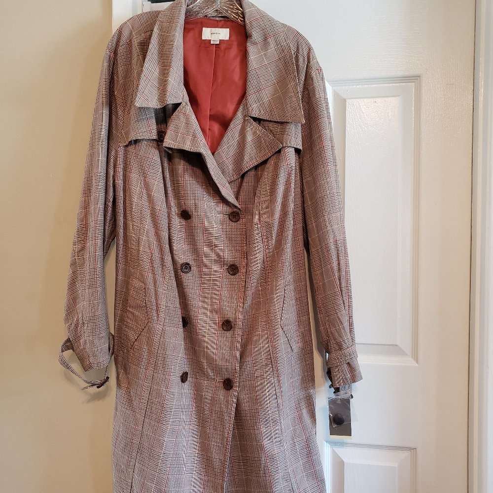 Merona Plaid Trench